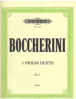 C.F. Peters Boccherini, L. (Sitt): 3 Duos, Op.5 (two violins)