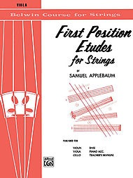 Alfred Music Applebaum, S.: First Position Etudes for Strings - (viola)