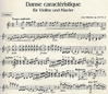Sibelius, Jean: Danse caracteristique Op.116#2 (violin & piano)
