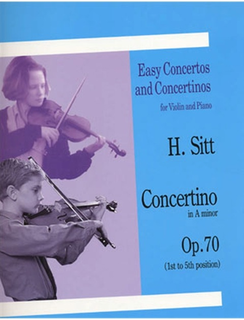 Bosworth Sitt, Hans: Concertino Op.70 in the first 5 positions (violin & piano)