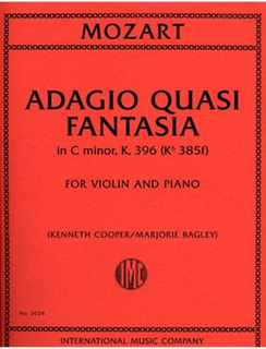 International Music Company Mozart, W.A.: Adagio Quasi Fantasia in C minor, K.396 (violin & piano)