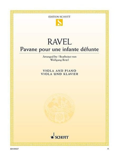 HAL LEONARD Ravel, Maurice (Birtel): Pavane pour une enfante defunte for viola and piano