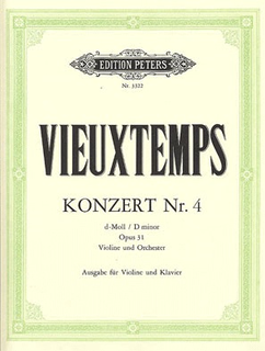 Vieuxtemps, Henri: Concerto No.4 Op.31 d mi (violin & piano)