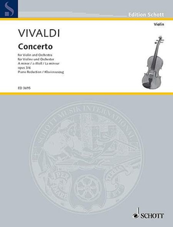 Vivaldi, Antonio (Lenzewski): Concerto Op.3#6 in a minor (violin & piano)