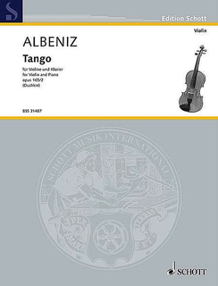 HAL LEONARD Albeniz, I. (Dushkin): Tango Op. 165/2 (violin and piano)