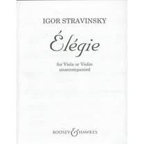 HAL LEONARD Stravinsky, Igor: Elegie for Viola or Violin unaccompanied