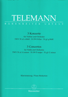 Barenreiter Telemann, G.P.: Three  Concertos (violin & piano) Barenreiter