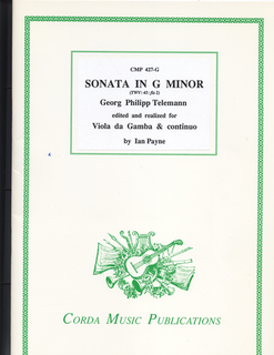 Telemann, G.P.: Sonata in G minor (viola & piano, Cello opt.)