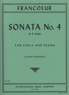 International Music Company Francoeur, Francois: Sonata No.4 in E major for viola & piano