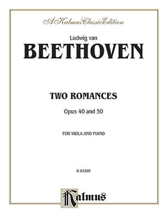 Alfred Music Beethoven, L.van: Two Romances Op.40 &50 (viola & piano)