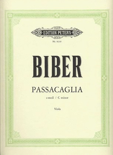 C.F. Peters Biber, H.I.F.: Passacaglia in C Minor (Viola) PETERS
