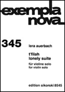 HAL LEONARD Auerbach, Lera: T'filah & Lonely Suite (violin solo)