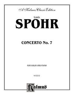 Alfred Music Spohr, Louis: Violin Concerto No.7 (violin & piano)