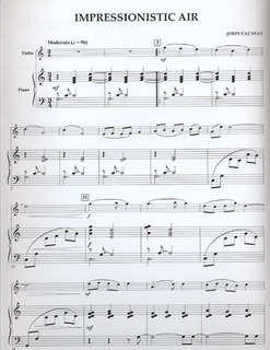 HAL LEONARD Cacavas, J.: Impressionistic Air (violin & piano)