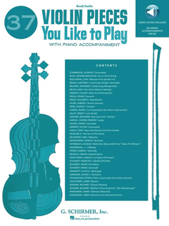 HAL LEONARD Schirmer, G.: (Collection) 37 Violin Pieces You Like to Play (violin & piano)(audio access)