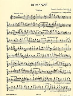 Svendsen, J. (Schuster): Romance Op.26 (violin & piano)