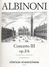 Albinoni, T.: Concerto No. 3 Op.2/6 (violin & piano)