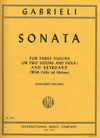 International Music Company Gabrieli: Sonata (3 Violins & Piano, Cello ad lib)