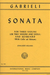 International Music Company Gabrieli: Sonata (3 Violins & Piano, Cello ad lib)