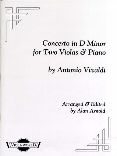 Vivaldi, Antonio (Arnold): Concerto in D minor (2 violas & piano)