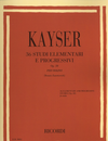 HAL LEONARD Kayser, H.E.: 36 Elementary & Progressive Studies Op. 20 (violin)