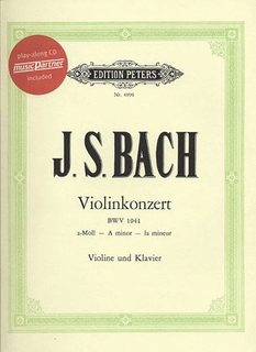 C.F. Peters Bach, J.S.: Violin Concerto in a minor (violin & piano or CD) PETERS