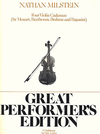 HAL LEONARD Milstein, Nathan: Four Violin Cadenzas (Beethoven, Brahms, Mozart#5, Paganini#1)