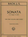 International Music Company Bach, J.S. (Ferdinand David): Sonata in C Major, S.1037 (two violins, and piano)