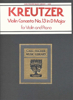 Carl Fischer Kreutzer (Auer): Violin Concerto #13 (violin & piano) OUT OF PRINT