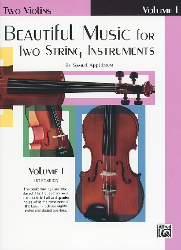 Alfred Music Applebaum, S.: Beautiful Music for Two String Instruments Book 1 (2 violins)