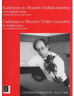 Carl Fischer Mozart, W.A. (Levin): Cadenzas to Violin Concertos, KV 207, 211, 216, 218, 219 (violin)
