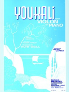 Carl Fischer Weill, K. (Garlej): Youkali - Tango Habanera (violin, and piano)