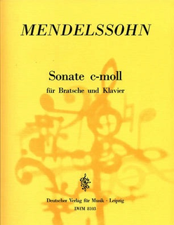 Mendelssohn, Felix: Sonate in c minor (viola & piano)