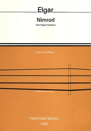 Alfred Music *OUT OF PRINT* Elgar, Edward (Barrie): Nimrod (violin & piano)