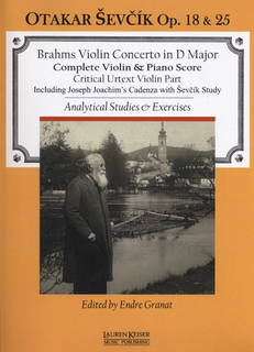 HAL LEONARD Brahms, Johannes (Granat): Violin Concerto in D Major and Sevcik Op. 18 & 25