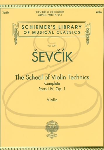 Schirmer Sevcik (Mittell): The Complete School of Violin Technics, Op.1, Bks.1-4 (violin) Schirmer