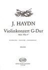 HAL LEONARD Haydn, F.J. (Halasz): Violin Concerto in G (violin & piano)