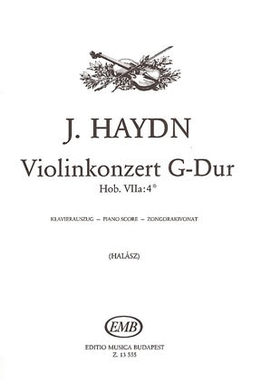 HAL LEONARD Haydn, F.J. (Halasz): Violin Concerto in G (violin & piano)