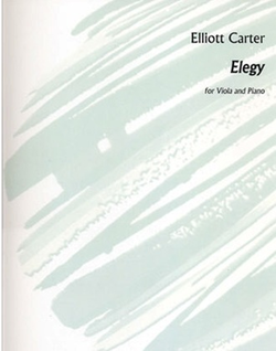 HAL LEONARD Carter, Elliott: Elegy (viola & piano)