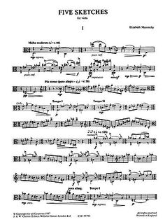 Maconchy: 5 Sketches (viola solo)