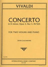 International Music Company Vivaldi : Concerto in d minor F.I.#11 (2 violins & piano) IMC
