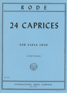 International Music Company Rode (Pagels): 24 Caprices (viola)