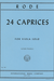 International Music Company Rode (Pagels): 24 Caprices (viola)