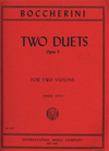 International Music Company Boccherini, L. (Sitt): Two Duets, Op.5 (two violins)