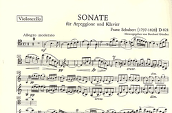 Schubert, Franz: Arpeggione Sonata in A minor (cello, piano, CD)
