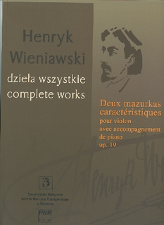 HAL LEONARD Wieniawski, Henri: Deux mazurkas caracteristiques (Two Mazurkas Caracteristiques), op. 19 (violin and piano)