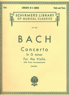 HAL LEONARD Bach, J.S. (Nachez): Concerto in g minor (violin & piano)