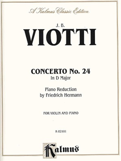Alfred Music *OUT OF PRINT* Viotti, G.B. (Hermann): Concerto No. 24 in D major (violin & piano)
