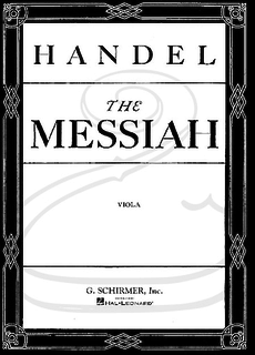 HAL LEONARD Handel (Prout): The Messiah (viola) Schirmer