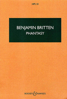 HAL LEONARD Britten, Benjamin: Phantasy Quartet, Op. 2 for oboe, violin, viola and cello (score)
